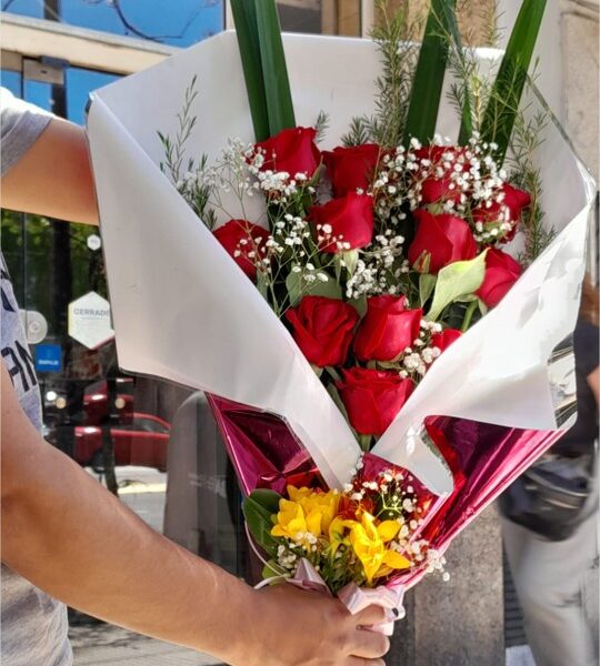 Ramo de 12 Rosas Rojas